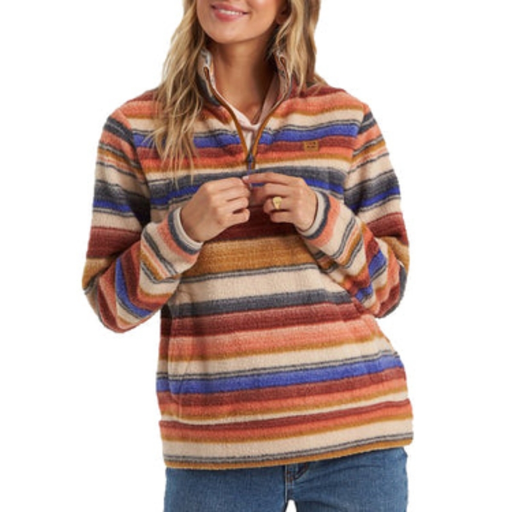 Billabong Colorful Striped Fleece Pullover